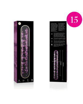 Nebula by Ibiza - Modell 15 Rosa Dildo Borosilikatglas 18,5 cm