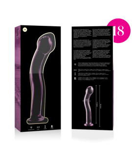 Nebula Series by Ibiza - Modell 18 Glas-Dildo Rosa 18,5 cm