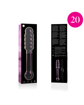 Nebula Series by Ibiza Modell 20 Dildo Borosilikatglas Rosa 20,5 cm - Ø 3 cm