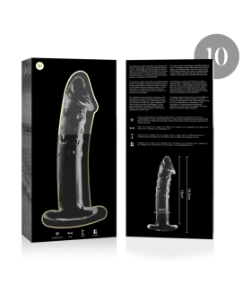 Nebula Series by Ibiza - Modell 19 Dildo Borosilikatglas Klar 18,5 cm - Ø 4 cm