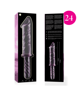 Nebula Series by Ibiza Modell 24 Dildo Borosilikatglas Rosa 28,5 cm - Ø 5 cm