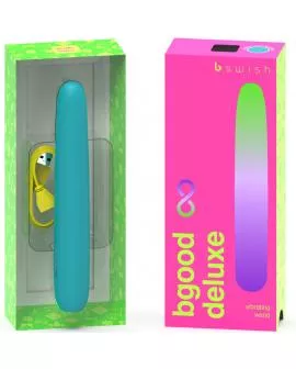 B SWISH - BGOOD INFINITE DELUXE WIEDERAUFLADBARER VIBRATOR BLAUES SILIKON