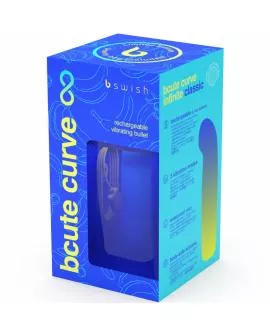 B Swish Bcute Curve Infinite - Blauer Silikon-Vibrator