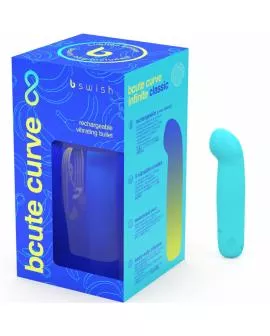 B Swish Bcute Curve Infinite - Blauer Silikon-Vibrator
