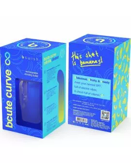 B Swish Bcute Curve Infinite - Blauer Silikon-Vibrator