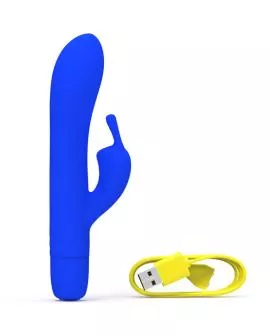B Swish Bwild Bunny Infinite - Klassischer Vibrator aus blauem Silikon