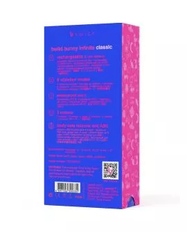 B Swish Bwild Bunny Infinite - Klassischer Vibrator aus blauem Silikon