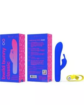 B Swish Bwild Bunny Infinite - Klassischer Vibrator aus blauem Silikon