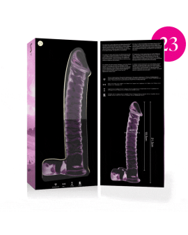 Nebula by Ibiza - Modell 23 Rosa Dildo Borosilikatglas 21,5 cm