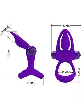 Pretty Love Vibratorring - 10 Vibrationen Lila Silikon