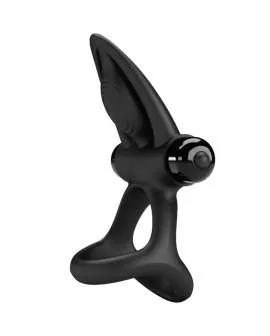 Pretty Love Vibrationsring - 10 Vibrationen Schwarzes Silikon