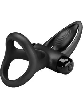Pretty Love Vibrationsring - 10 Vibrationen Schwarzes Silikon