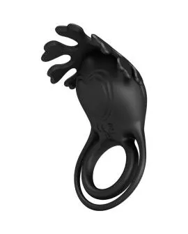 Pretty Love Ruben Vibratorring - 7 Vibrationen Schwarzes Silikon