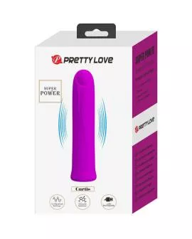 Pretty Love Curtis Mini Vibrator - Lila Silikon 12 Modi