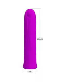 Pretty Love Curtis Mini Vibrator - Lila Silikon 12 Modi