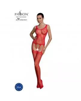 PASSION - ECO COLLECTION BODYSTOCKING ECO BS007 ROT
