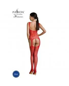 PASSION - ECO COLLECTION BODYSTOCKING ECO BS008 ROT