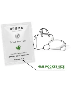 BRUMA Sativa-Samenöl-Gleitgel - Wärmend Cannabisgeschmack 6 ml