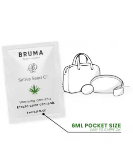 BRUMA - SATIVA-SAMENÖL-GLEITGEL MIT WÄRMENDEM CANNABISGESCHMACK 6 ml
