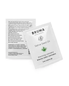BRUMA Sativa-Samenöl-Gleitgel - Wärmend Cannabisgeschmack 6 ml
