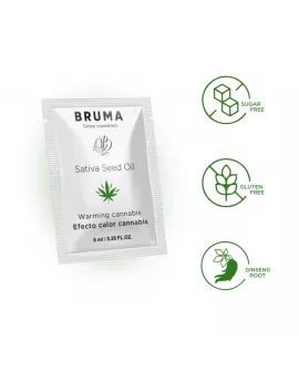 BRUMA - SATIVA-SAMENÖL-GLEITGEL MIT WÄRMENDEM CANNABISGESCHMACK 6 ml