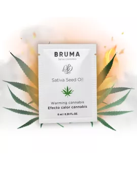 BRUMA Sativa-Samenöl-Gleitgel - Wärmend Cannabisgeschmack 6 ml