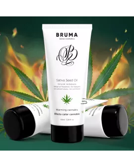 BRUMA - SATIVA-SAMENÖL-GLEITGEL MIT WÄRMENDEM CANNABISGESCHMACK 100 ml