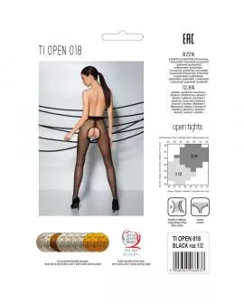 Passion - Tiopen 018 Schwarze Strumpfhose 20 Den