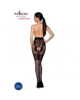 Passion Tiopen 013 - Schwarze Erotik Strumpfhose 20/40 Den