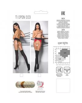Passion Tiopen 003 - Schwarze Strumpfhose 20/40 Den