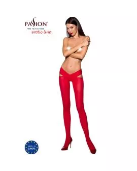 Passion - Tiopen 005 Rote Strümpfe 1/2 60 Den