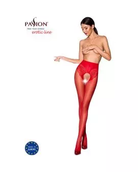 Passion Tiopen 006 - Rote Strümpfe 3/4 30 Den