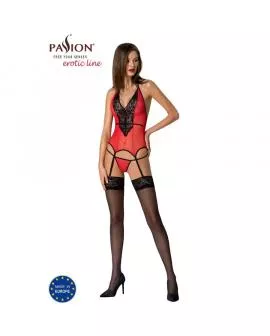 PASSION - Peonia Korsett Erotische Linie Rot