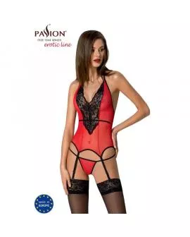 PASSION - PEONIA KORSETT EROTISCHE LINIE ROT 