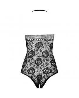 PASSION - BS094 SCHWARZER BODYSTOCKING, EINE GRÖSSE