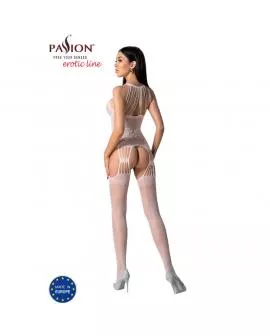 PASSION - BS095 WEISSER BODYSTOCKING, EINE GRÖSSE