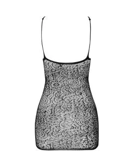 PASSION BS096 - Schwarzer Bodystocking Eine Größe
