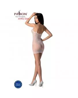 PASSION - BS096 WEISSER BODYSTOCKING, EINE GRÖSSE