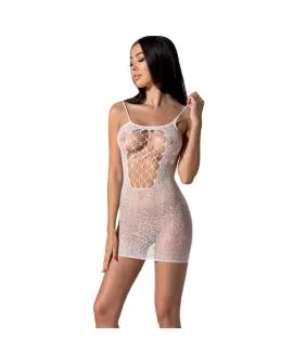 Passion BS096 - Weißer Bodystocking, Eine Größe