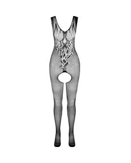 PASSION BS098 - Schwarzer Bodystocking, Eine Größe