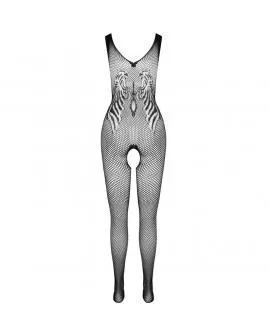 PASSION - BS098 SCHWARZER BODYSTOCKING, EINE GRÖSSE