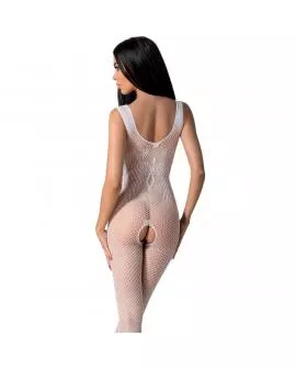 PASSION - BS098 WEISSER BODYSTOCKING, EINE GRÖSSE