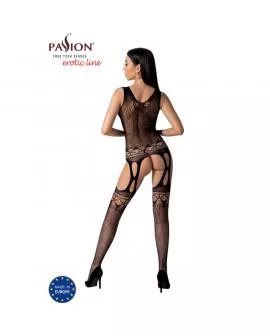 PASSION - BS099 SCHWARZER BODYSTOCKING, EINE GRÖSSE