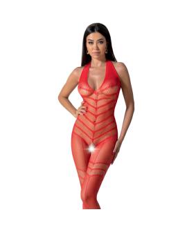 Passion BS100 Bodystocking Rot - Eine Größe