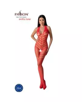 Passion BS100 Bodystocking Rot - Eine Größe