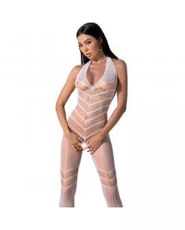 PASSION - BS100 WEISSER BODYSTOCKING, EINE GRÖSSE