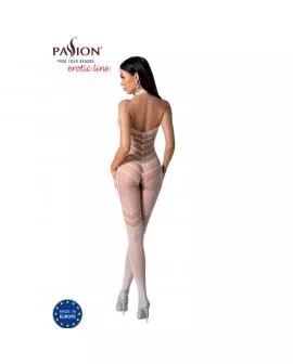 PASSION - BS100 WEISSER BODYSTOCKING, EINE GRÖSSE