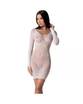 Passion BS101 - Weißer Bodystocking, Eine Größe