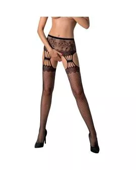 Passion S027 Schwarze Strumpfhosen - Eine Größe