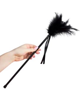 SECRETPLAY Schwarze Federn 40 cm - Erotik Accessoire
